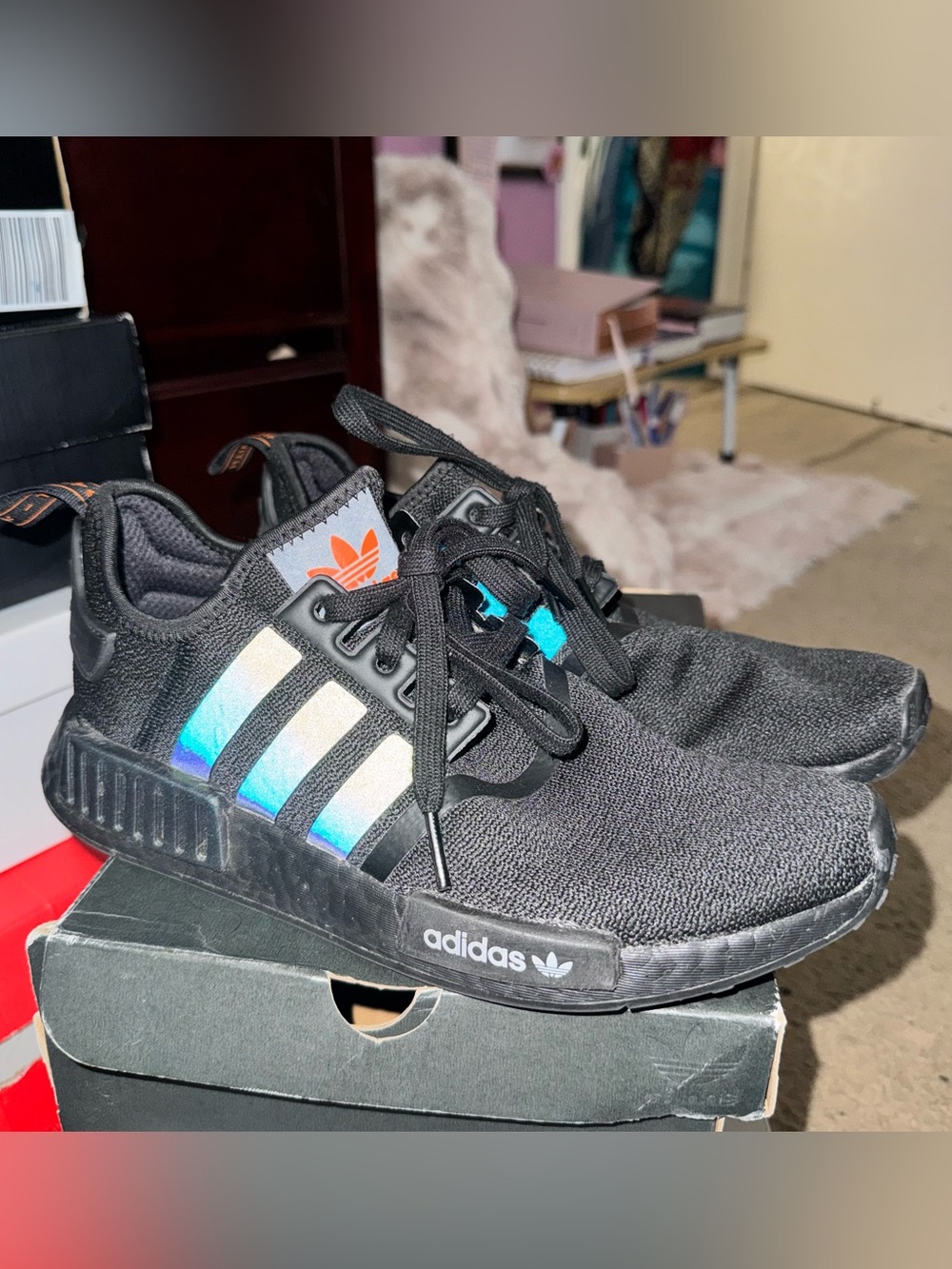 Adidas NMD R1 Reflective Xeno Black Iridescent – Men’s 8.5
